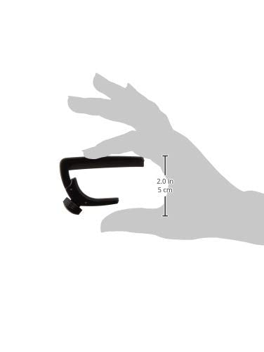 D’Addario Guitar Capo – NS Lite Classical - Ultralight for 6 String Classical Acoustic Guitars with Nylon Strings - Micrometer Tension Adjustment - Black