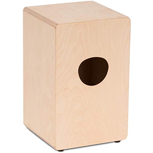 Sela Percussion Birchwood Box Drum Bundle with Internal snares, Includes Cajon Backpack, Sitting pad and Learn to Play Book, Made in Germany, 2 Year Warranty (SE191EN)