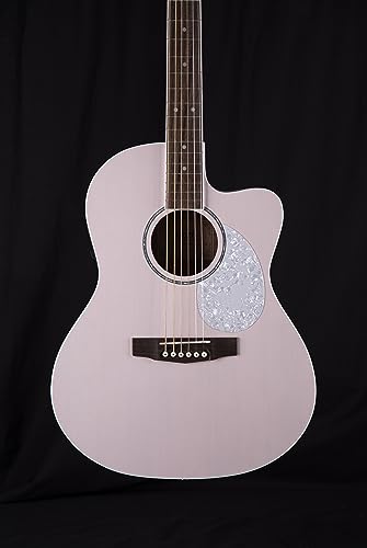 Cort 6 String Acoustic Guitar, Right, Pastel Pink, Full (JADECLASSICPPOP-U)