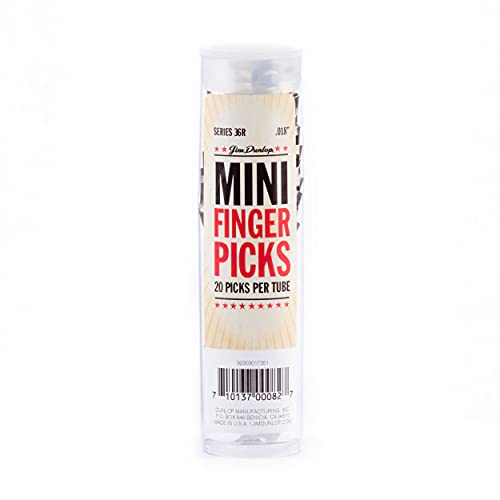 Dunlop Nickel Silver Fingerpick, Tube of 20
