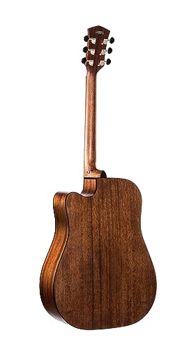 Cort 6 String Acoustic Guitar, Right, Open Pore Black Burst, Full (COREDCOPBB)