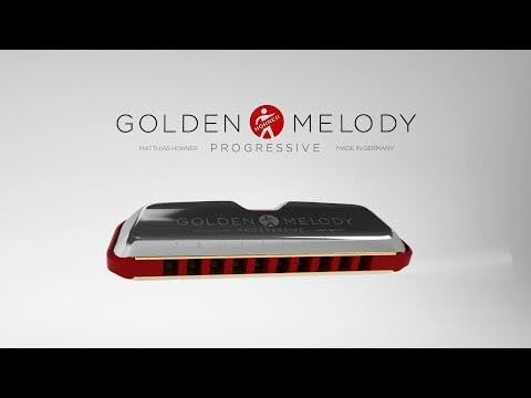 Hohner Golden Melody Progressive Harmonica, Key of A (M544BX-A)