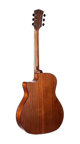 Cort 6 String Acoustic-Electric Guitar, Right, Open Pore Light Burst (COREGAOPLB)