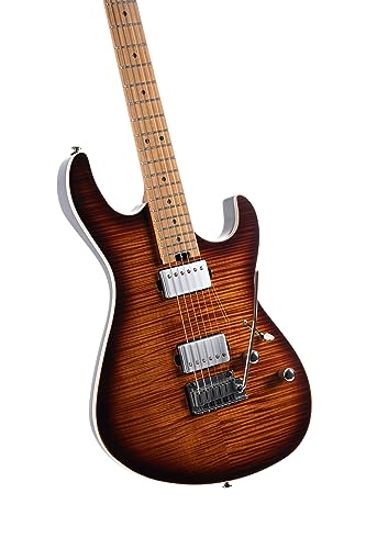 Cort 6 String Solid-Body Electric Guitar, Right, Antique Violin Burst (G290FATIIAVB)