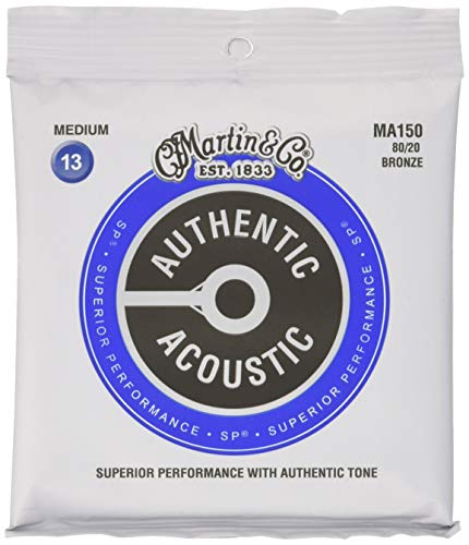 Martin Authentic Acoustic Guitar Strings, Superior Performance Extra Light,Broze