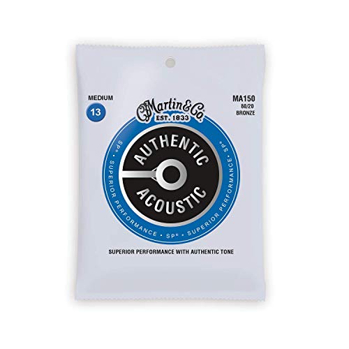 Martin Authentic Acoustic Guitar Strings, Superior Performance Extra Light,Broze