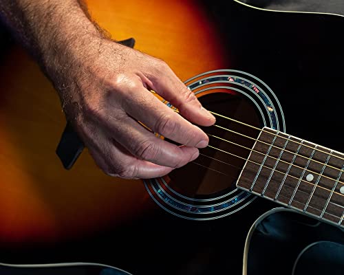Washburn Vintage Series 6 String Acoustic-Electric Guitar, Right, Tobacco Sunburst (WA90CEVSB)