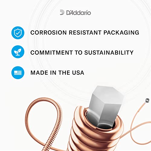 D'Addario Guitar Strings - Phosphor Bronze Acoustic Guitar Strings