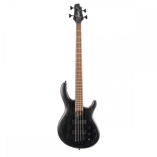 Cort 4 String Bass Guitar, Right, Open Pore Transparent Black, one size (B4ELEMENTOPTB)