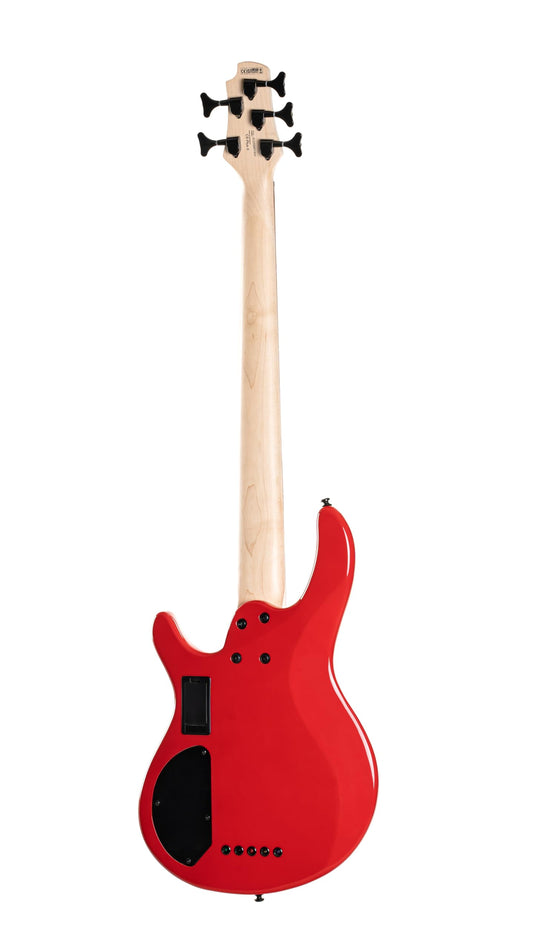 Cort Artisan Series C5 Deluxe 5-String Bass Candy Red