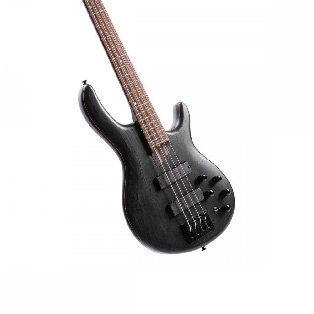 Cort 4 String Bass Guitar, Right, Open Pore Transparent Black, one size (B4ELEMENTOPTB)