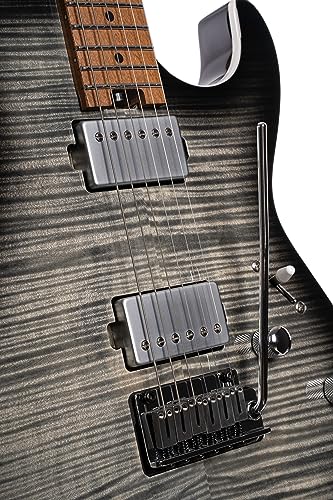 Cort 6 String Electric Guitar, Right, Transparent Black Burst (G290FATIITBB)
