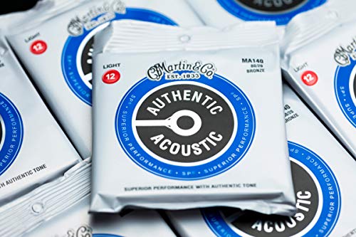 Martin Authentic Acoustic Guitar Strings, Superior Performance Extra Light,Broze
