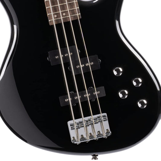 Action Bass-Plus-BK Black Poplr Bd 2Bnd Act Eq P&J P/up
