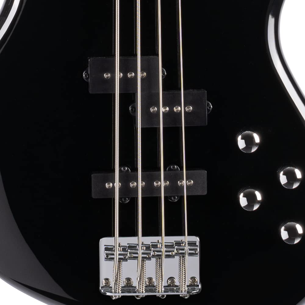 Action Bass-Plus-BK Black Poplr Bd 2Bnd Act Eq P&J P/up