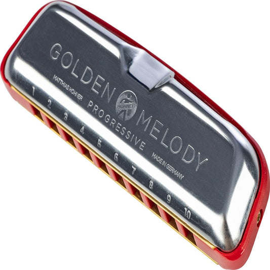 Hohner Golden Melody Progressive Harmonica, Key of A (M544BX-A)