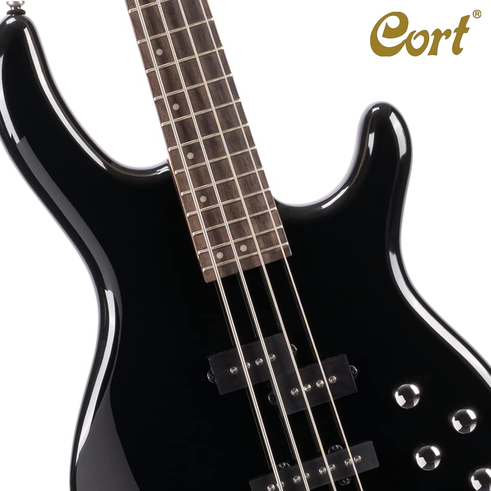 Action Bass-Plus-BK Black Poplr Bd 2Bnd Act Eq P&J P/up