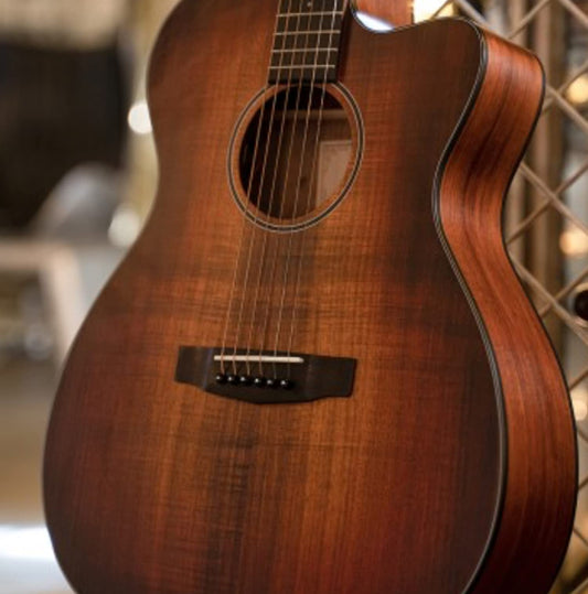 Cort 6 String Acoustic-Electric Guitar, Right, Open Pore Light Burst, Full (COREOCOPLB)