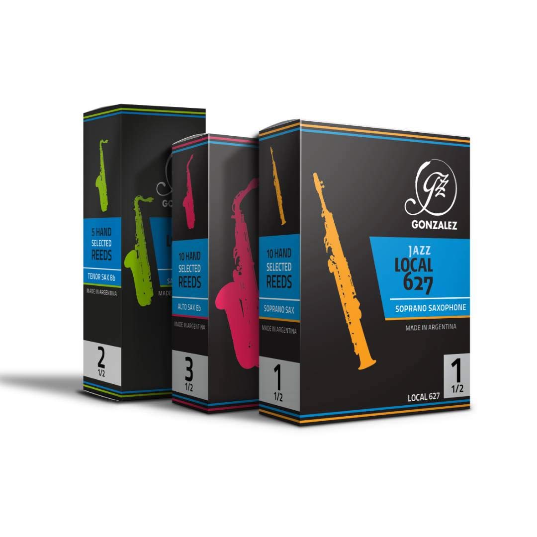 Gonzalez Local 627 Alto Saxophone Reeds Box of 10 Strength 2