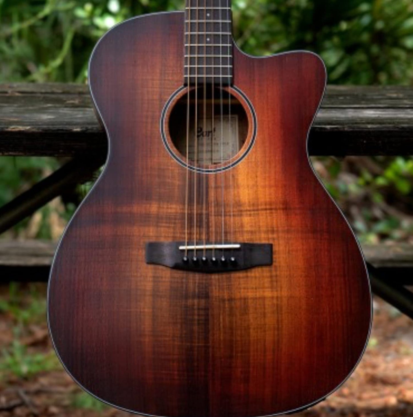Cort 6 String Acoustic-Electric Guitar, Right, Open Pore Light Burst, Full (COREOCOPLB)