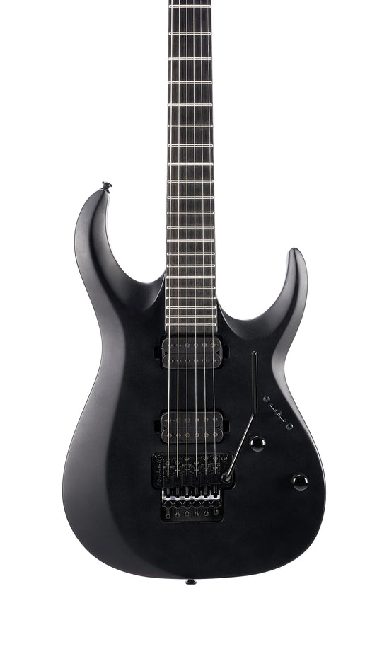 Cort 6 String Solid-Body Electric Guitar, Right, Black Satin, Full (X500MENACE)