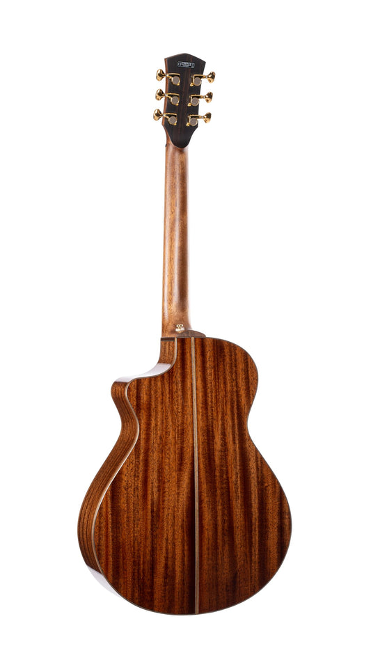 Cort Masterpiece Series Modern Black A/E Guitar With Case