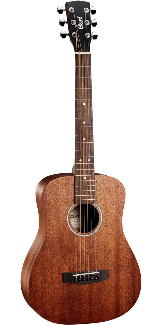 Cort 6 String Acoustic Guitar, Right, Open Pore Mahogany, 3/4 (ADMINIMOP-A)