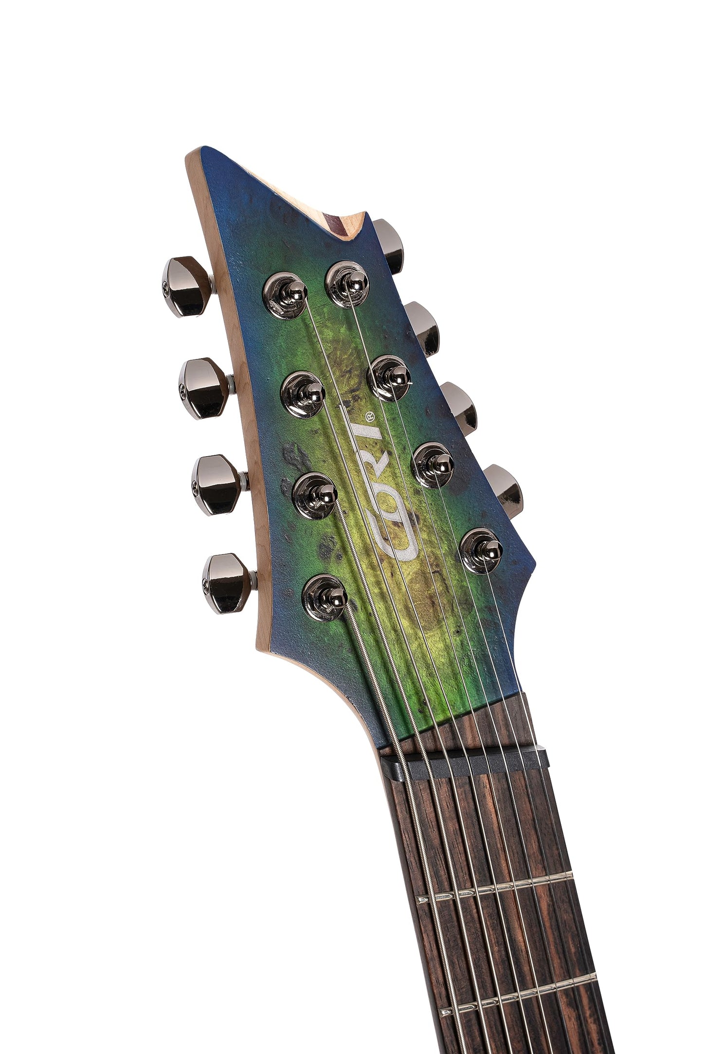 Cort KX Series 508 Multi-Scale 8-String Electric Guitar, Mariana Blue Burst Finish