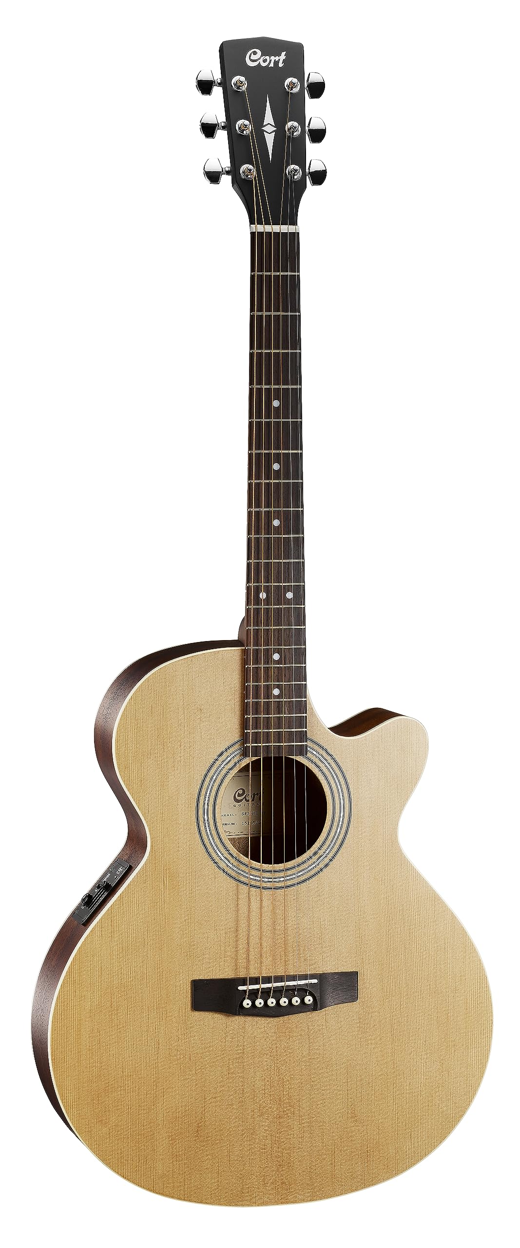 Cort 6 String Acoustic-Electric Guitar, Right, Open Pore Natural, Full (SFXMEOP-A)