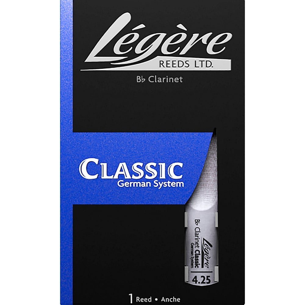 Legere Reeds German Cut Bb Clarinet Reed Strength 4.25