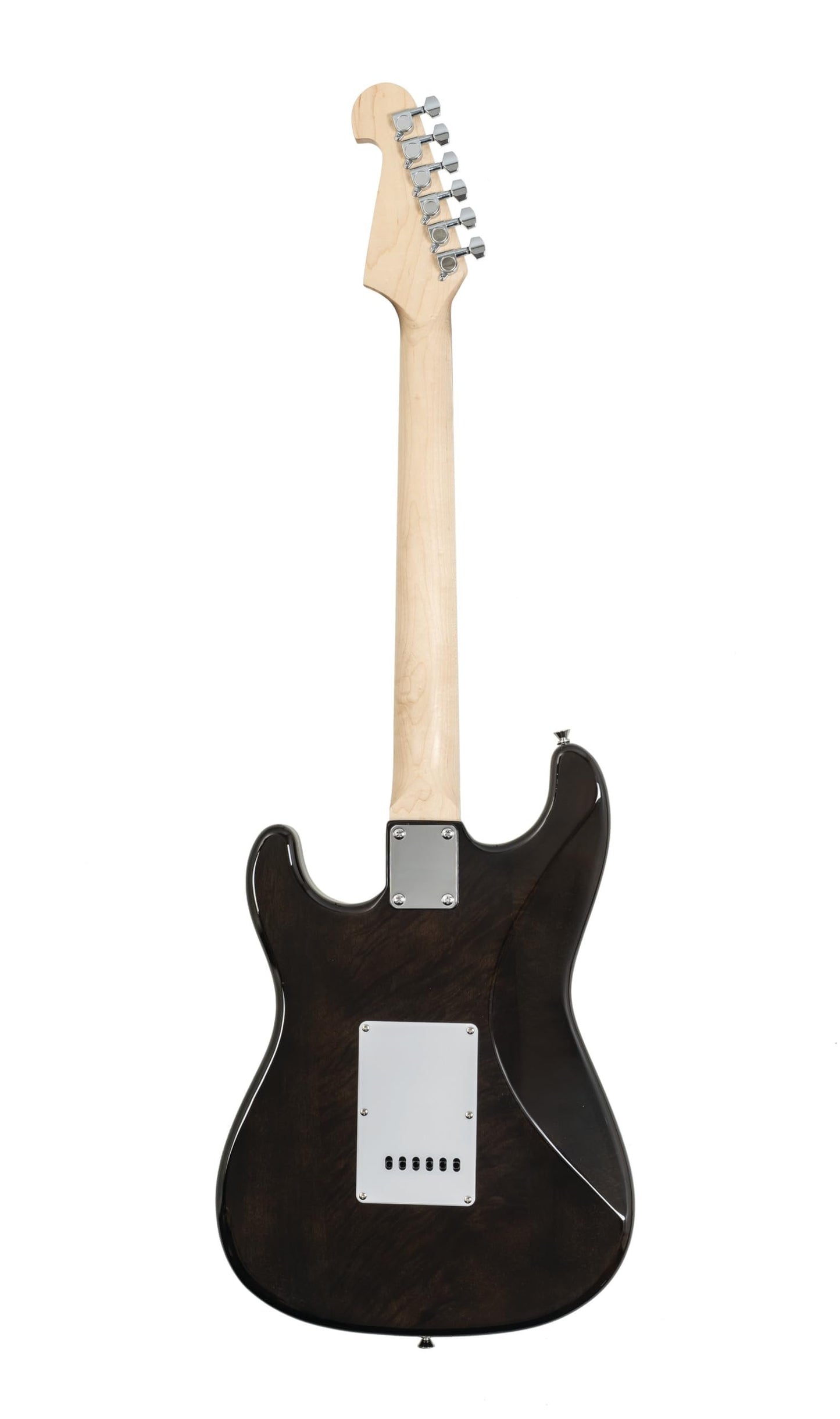 Washburn Sonamaster 6 String Solid-Body Electric Guitar, Right, Transparent Black (SDFTB)