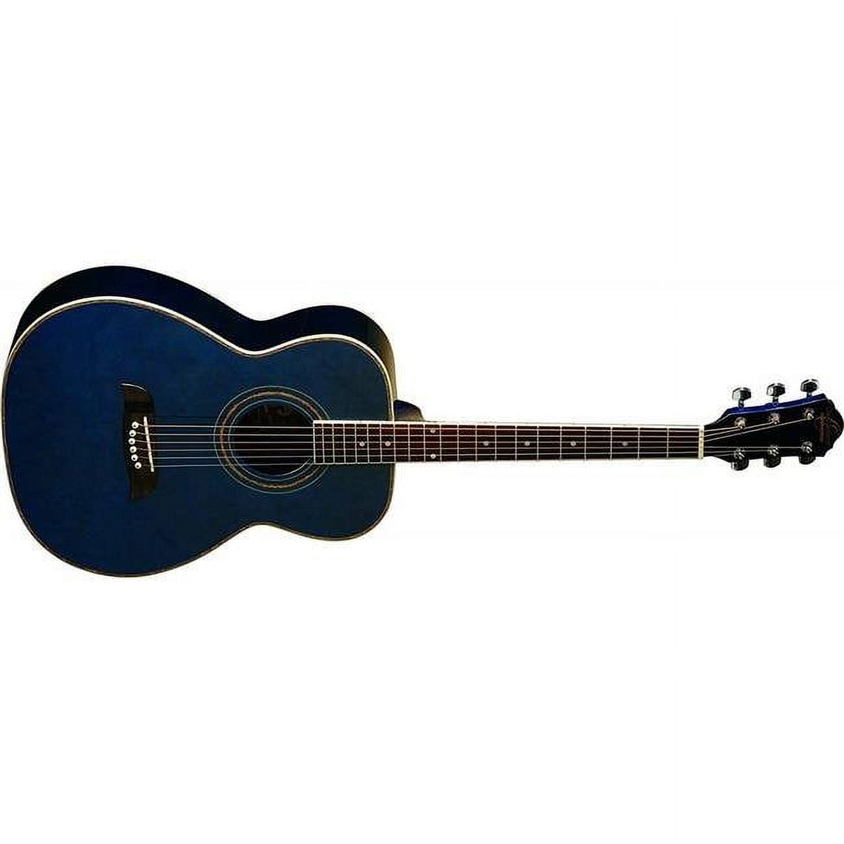 Oscar Schmidt OF2 Acoustic Folk Trans Blue - OF2TBL