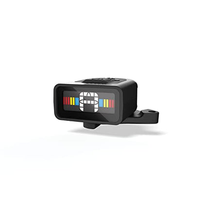 D'Addario Guitar Tuner - Micro Headstock Rechargeable Tuner - Tuner for Acoustic Guitar, Electric Guitar, Bass Guitar