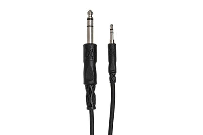 Hosa CMS-105 3.5 mm TRS to 1/4" TRS Stereo Interconnect Cable, 5 Feet