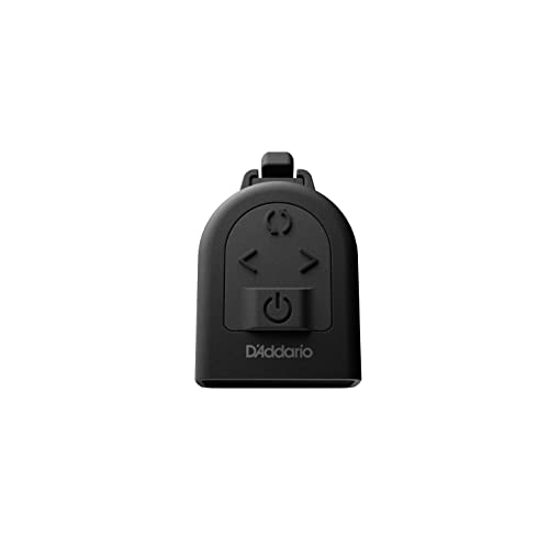 D'Addario Guitar Tuner - Micro Headstock Rechargeable Tuner - Tuner for Acoustic Guitar, Electric Guitar, Bass Guitar