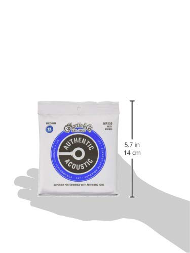 Martin Authentic Acoustic Guitar Strings, Superior Performance Extra Light,Broze