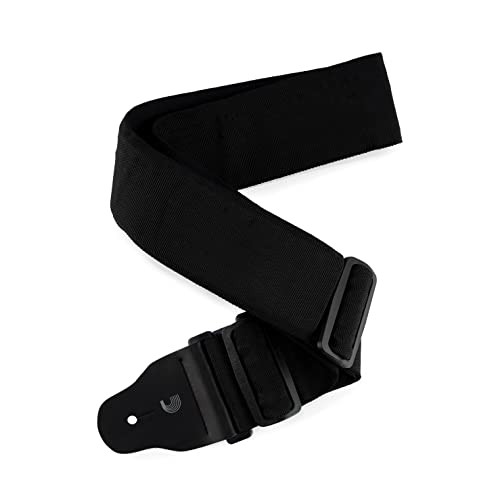 D'Addario Accessories Bass Guitar Strap - Bass Strap - Guitar Strap for Bass Players - Internal Pad - Black - 3" Wide