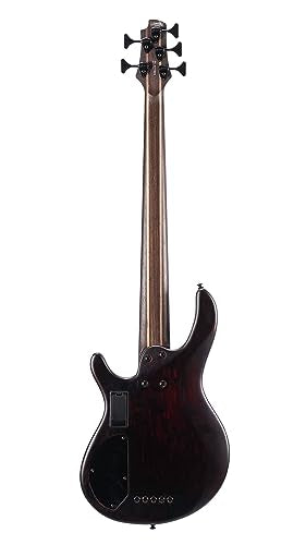 Cort, 5-String Bass Guitar, Right, Open Pore Burgundy Red, Full (B5ELEMENTOPBR)