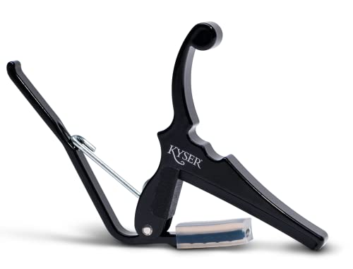 Kyser Musical Products Quick-Change Capo - For Electric Guitars, Made in USA, Quality, Strong, Lightweight, Quick & Easy Key Changes, Innovative, Perfect Fit for Electrics