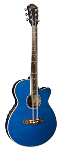 Oscar Schmidt OG8CETBL Folk Acoustic Electric Guitar