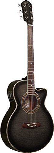 Oscar Schmidt OG10CEFTB-A-U Concert-Size Cutaway Acoustic-Electric Guitar