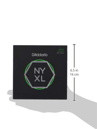 D'Addario NYXL50105 Nickel Wound Bass Guitar Strings, Medium, 50-105, Long Scale