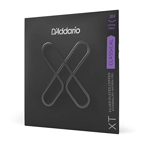 D'Addario XT Silver Plated Copper Classical Guitar Strings Medium Tension (XTC45)
