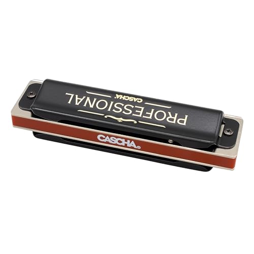 CASCHA HH 1610 DE Professional Blues Harmonica Set with German Instructional Book Plus MP3-CD