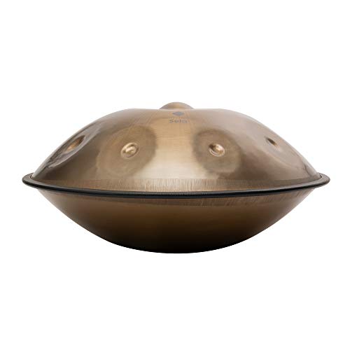 Sela SE Harmony Handpan Stainless Steel with Padded Bag and Cotton Gloves, Steel Drum, Handmade, Percussion Instrument