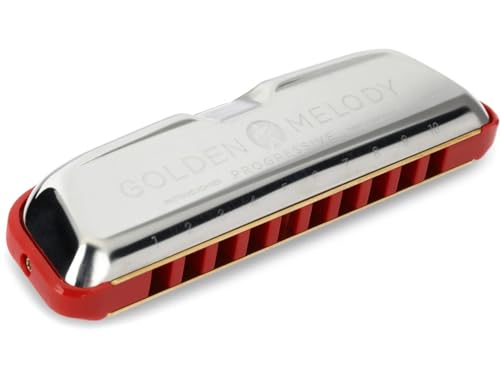 Hohner Golden Melody Progressive Harmonica, Key of A (M544BX-A)