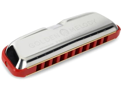 Hohner Golden Melody Progressive Harmonica, Key of A (M544BX-A)