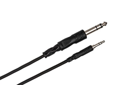 Hosa CMS-105 3.5 mm TRS to 1/4" TRS Stereo Interconnect Cable, 5 Feet