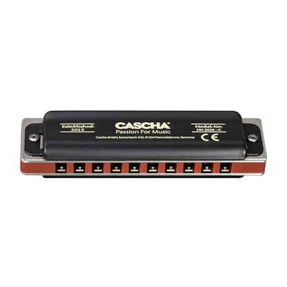 CASCHA HH 1610 DE Professional Blues Harmonica Set with German Instructional Book Plus MP3-CD
