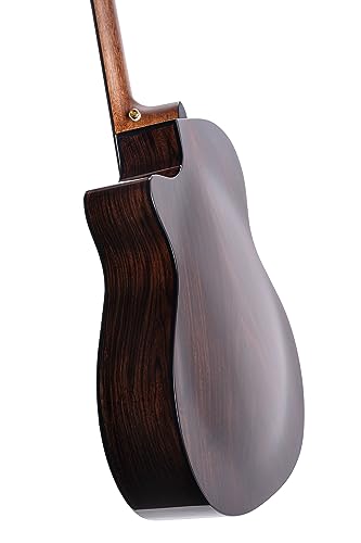 Cort Grand Regal Series Acoustic-Electric Guitar, Natural Glossy (GAPFBEVELNAT)